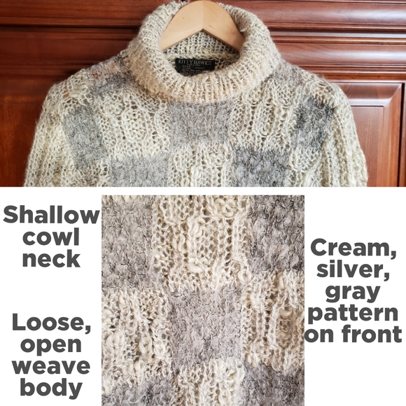 *SALE* Vintage "Kitty Hawk" Sweater, size MED - Picture 2 of 4